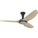 Haiku 52 inch Black with Natural Bamboo Blades Ceiling Fan