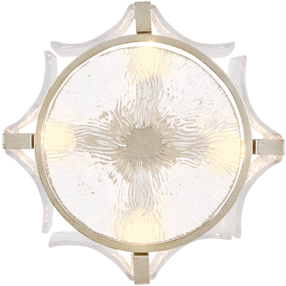 Florian 4 Light 14.25 inch Glacial Semi-flush Mount Ceiling Light