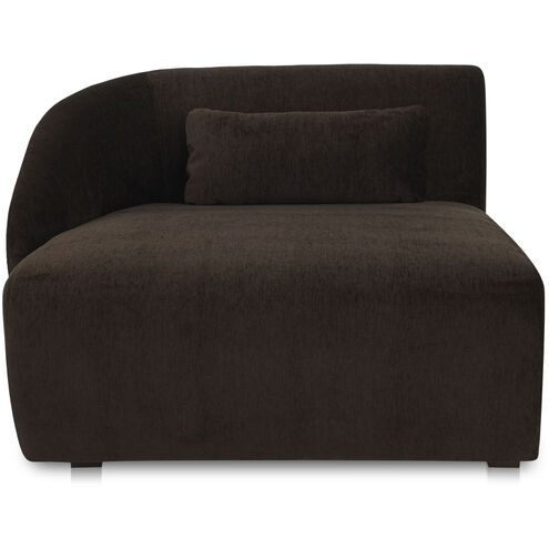 Amelia Dark Brown Chaise, Left