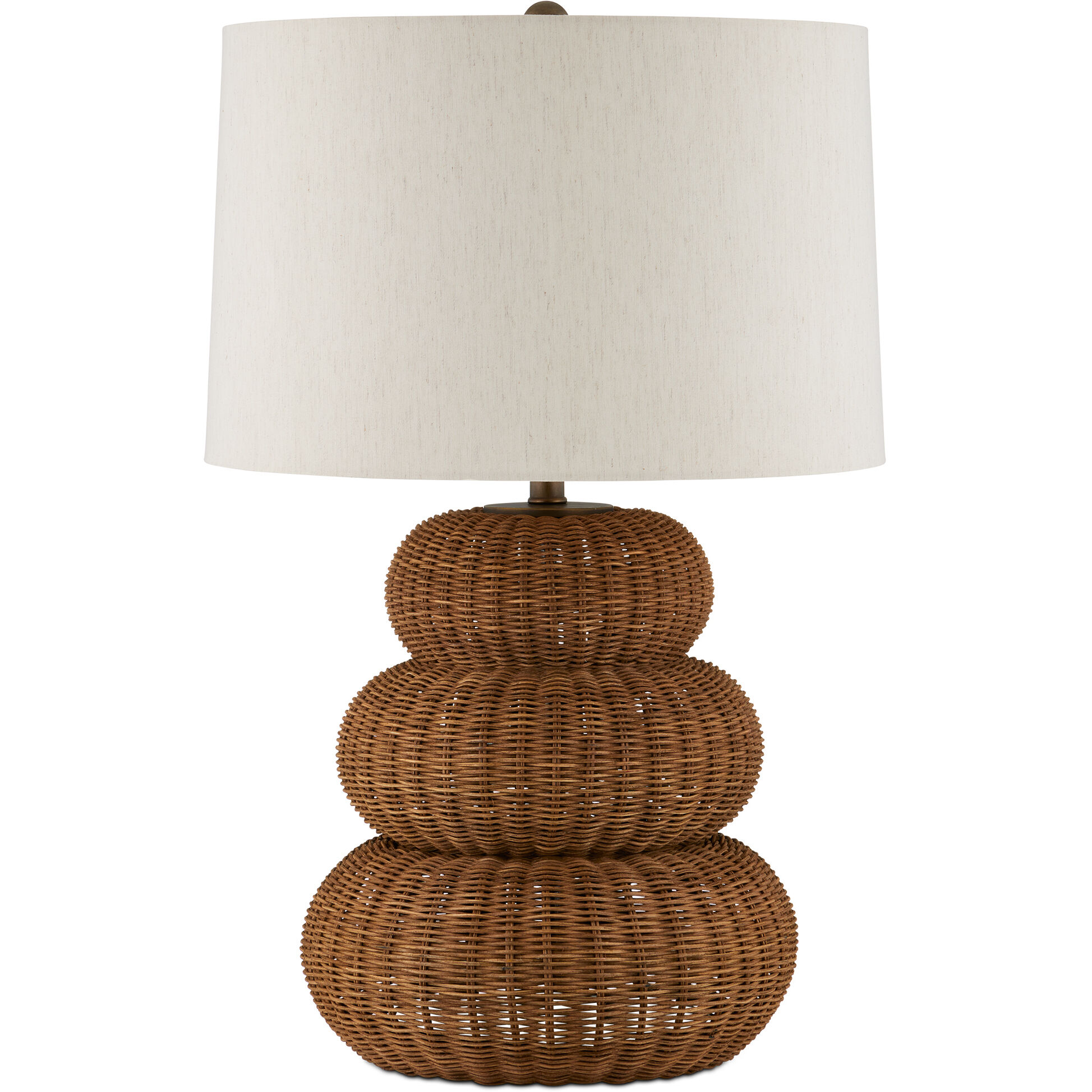 Mabrouka 29.5 inch 150 watt Dark Brown/Antique Brass Table Lamp Portable Light