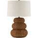 Mabrouka 29.5 inch 150 watt Dark Brown/Antique Brass Table Lamp Portable Light