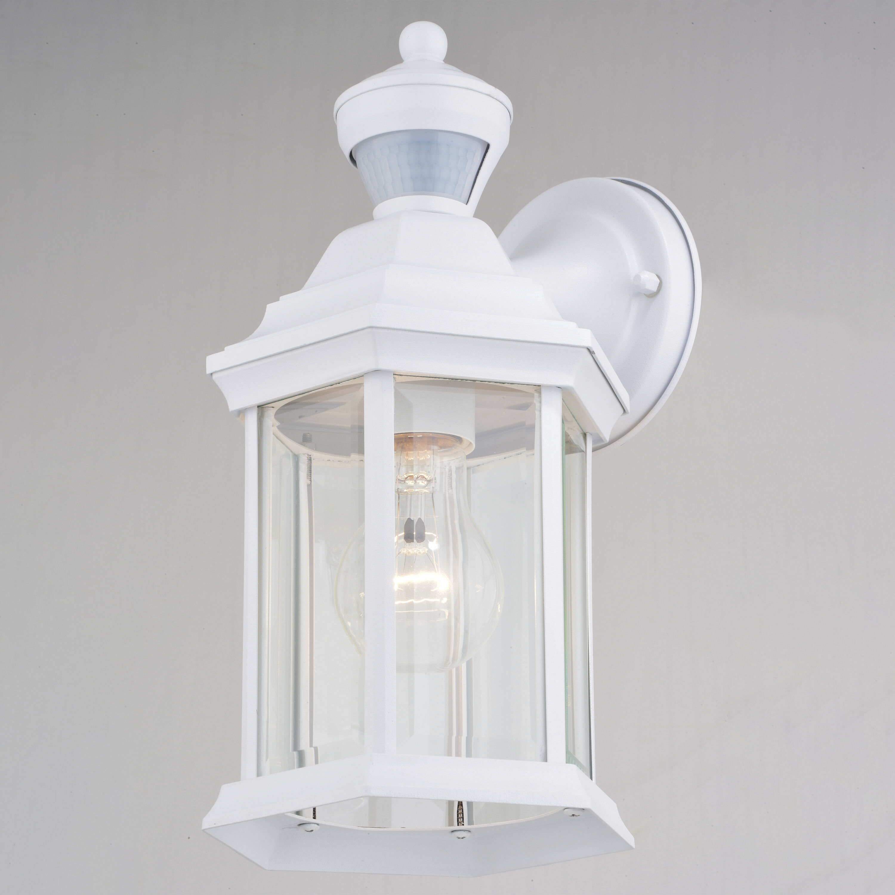 Auburn Textured White Outdoor Motion Sensor