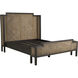 Camille Natural Gray Rattan and Cerused Ash Bed