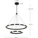 Rezz LED 35.5 inch Black Chandelier Ceiling Light