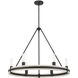 Rovessa 6 Light 32 inch Matte Black Chandelier Ceiling Light