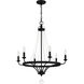 Adelaide 6 Light 26 inch Matte Black Chandelier Ceiling Light