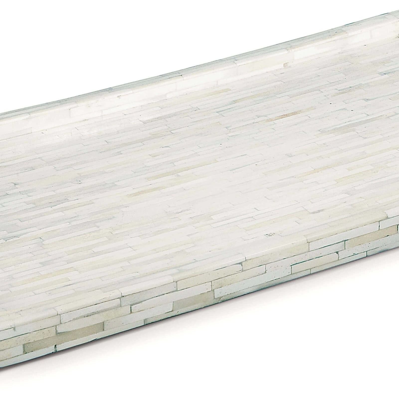 Rectangular Polished Nickel Serving Tray