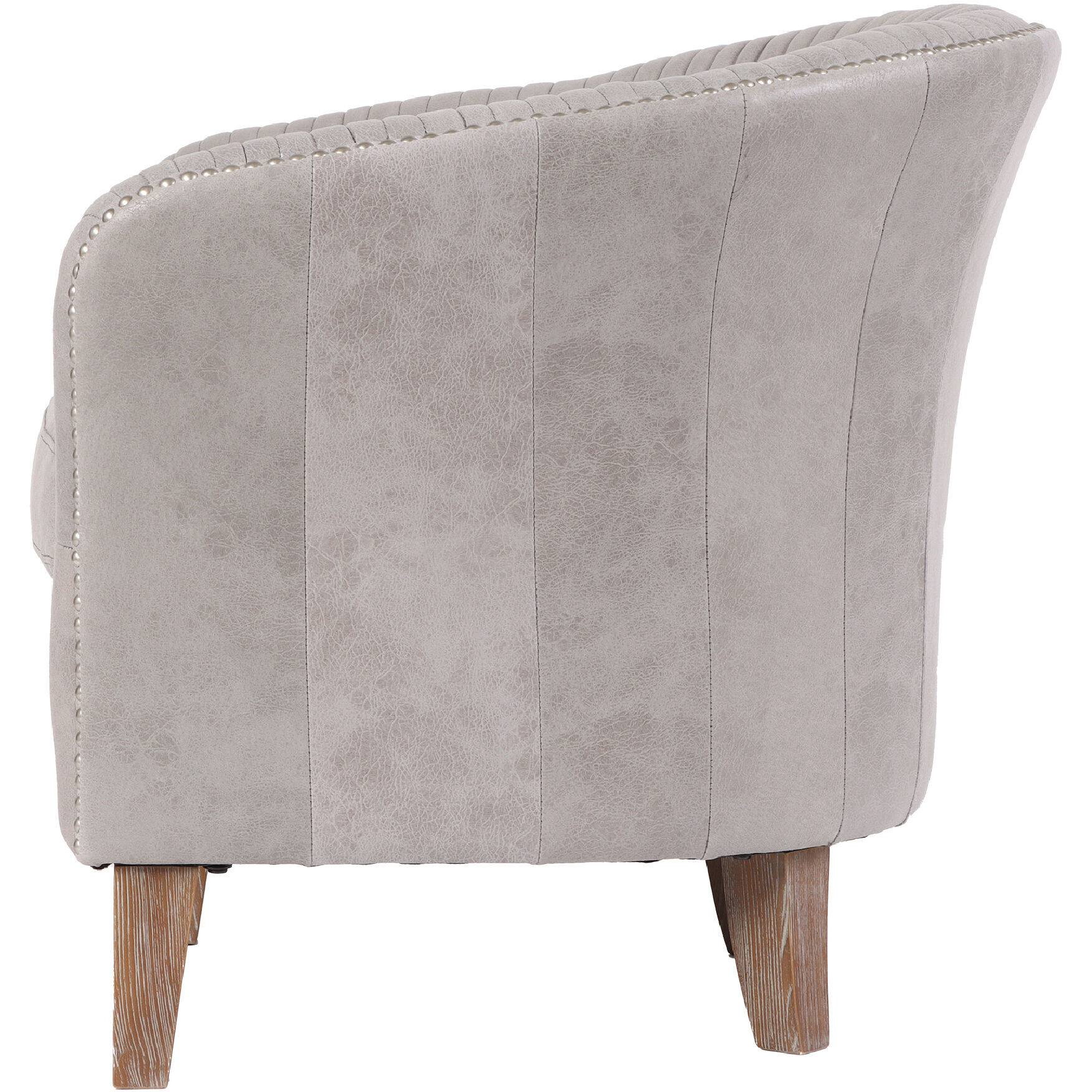 Carina Grey and Natural Accent Chair