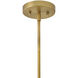 Casey 1 Light 9 inch Lacquered Brass with Satin Off-White Pendant Ceiling Light in Lacquered Brass and Satin Off-White