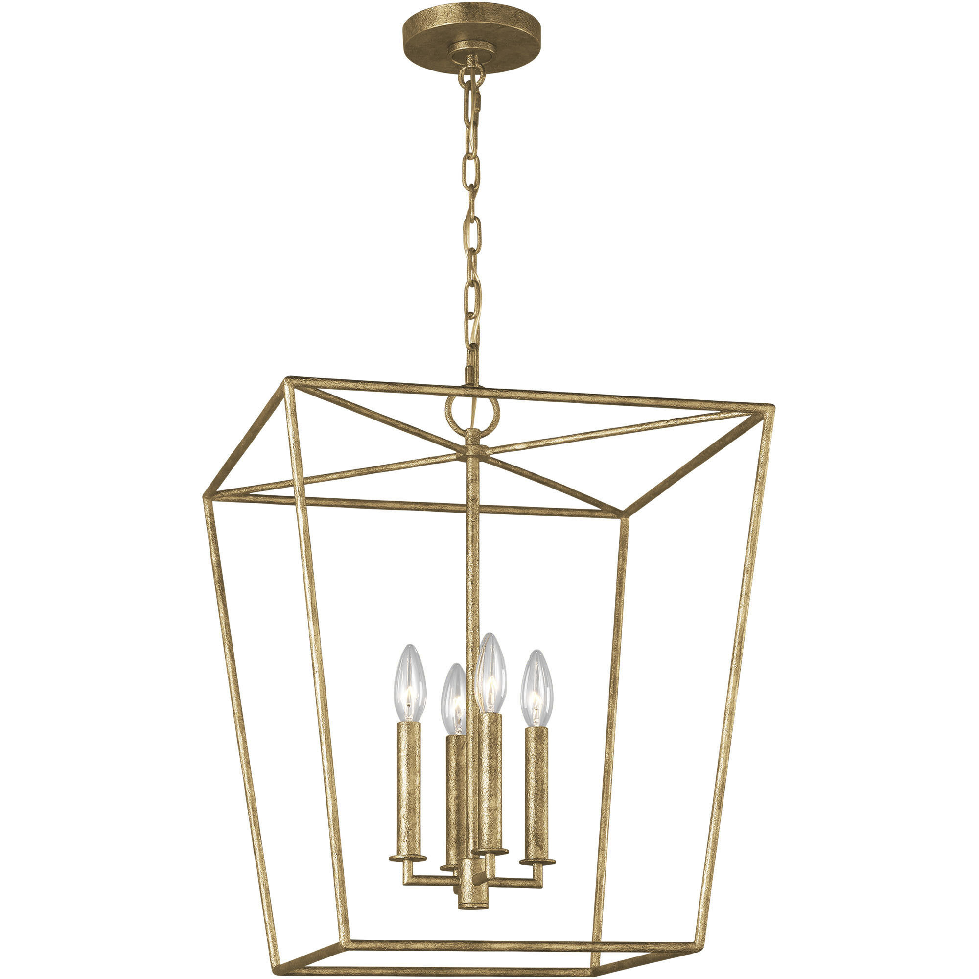 ED Ellen DeGeneres Viota 4 Light 18 inch Casted Gild Pendant Ceiling Light