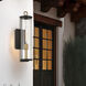 Cara 1 Light 19.25 inch Legacy Brass and Dark Matte Black Outdoor Wall Sconce