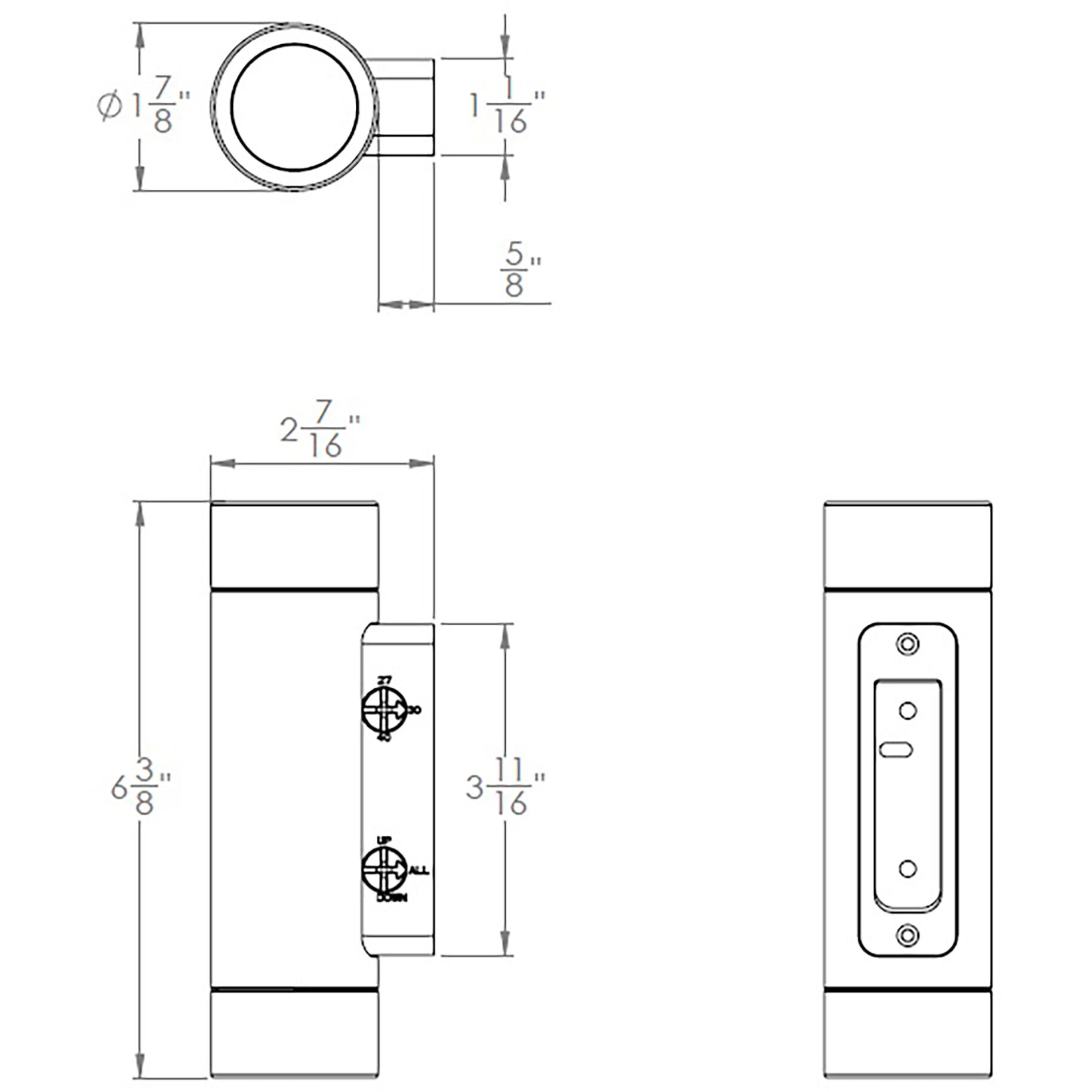 Estrella Landscape Wall Lighting in Black, WAC Landscape