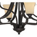 Treme 9 Light 34 inch Espresso Chandelier Ceiling Light