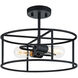 Candid 2 Light 14.25 inch Rusty Black Flush Mount Ceiling Light