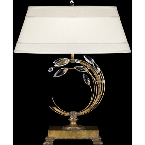 Crystal Laurel 31 inch 150 watt Gold Table Lamp Portable Light in No Shade