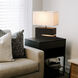 Zen 20 inch 23.00 watt Ebony and Weathered Brass Reclining Table Lamp Portable Light