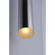 Flute LED 2.5 inch Polished Chrome Mini Pendant Ceiling Light