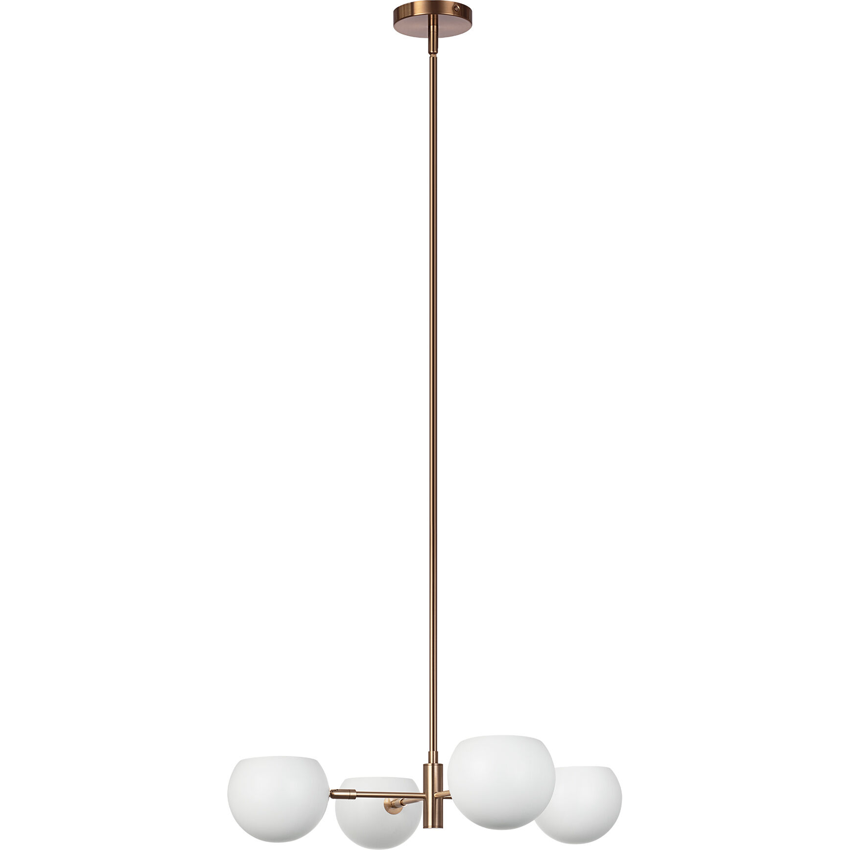 Orb 4 Light 25.38 inch Matte White Pendant Ceiling Light