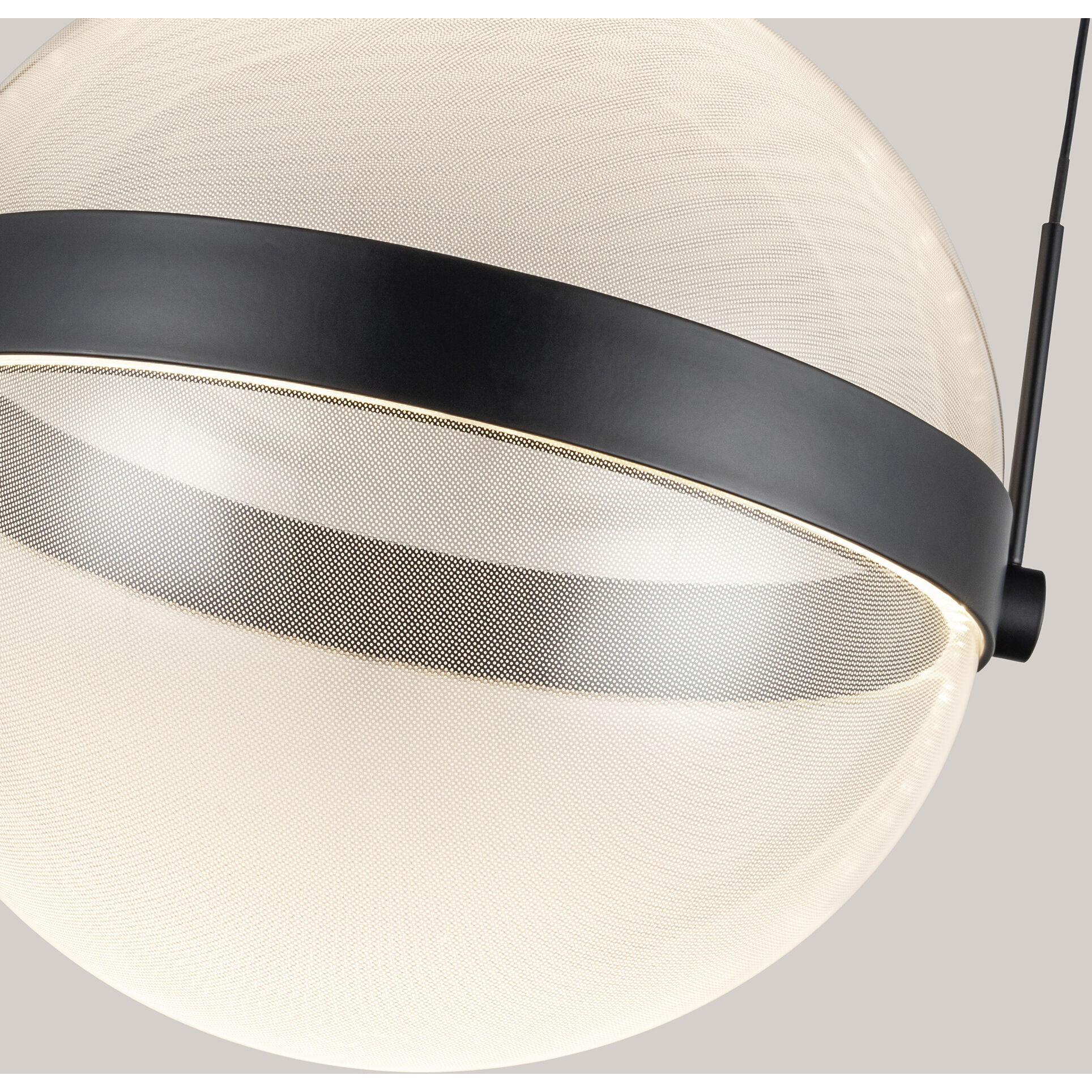 Pisces LED 11.88 inch Black/Light Guide Pendant Ceiling Light