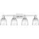 Arcadia Brookfield 4 Light 32.75 inch Brushed Satin Nickel Bath Vanity Light Wall Light