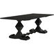 Madeira 96 X 40 inch Hand Rubbed Black Dining Table