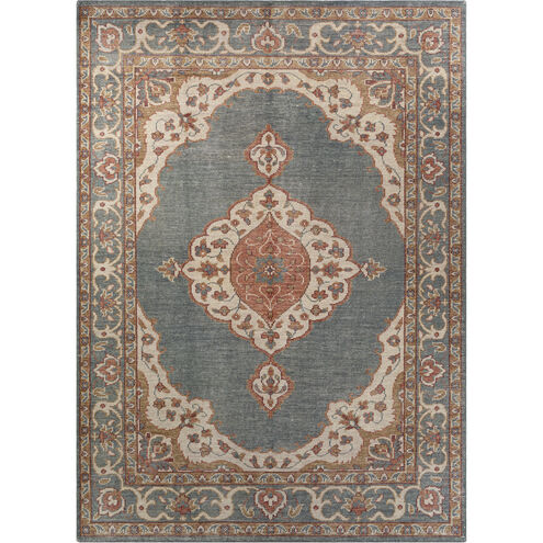 Zahra 132 X 96 inch Dusty Sage Rug in 8 x 11, Rectangle