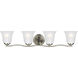 Emmons 4 Light 31.88 inch Brushed Nickel Bath Vanity Wall Sconce Wall Light