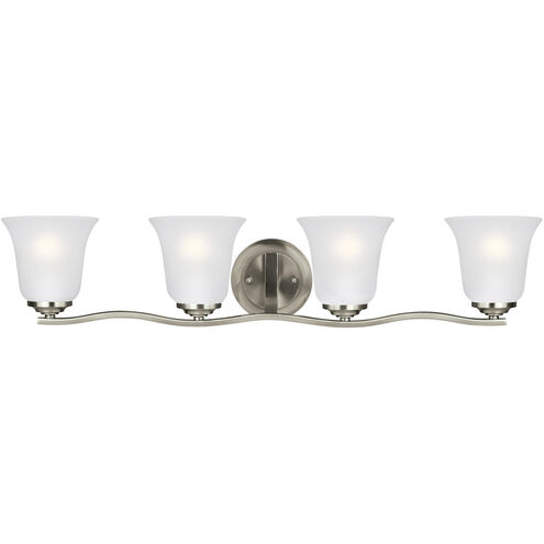 Emmons 4 Light 31.88 inch Brushed Nickel Bath Vanity Wall Sconce Wall Light