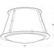 French Maid Flush Mount Ceiling Light in White