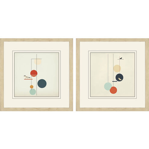 Coastal Companions Multi and Blue and Red and Beige Framed Art
