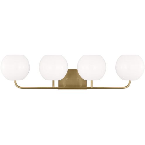 Rory 4 Light 34 inch Satin Brass Wall Bath Fixture Wall Light