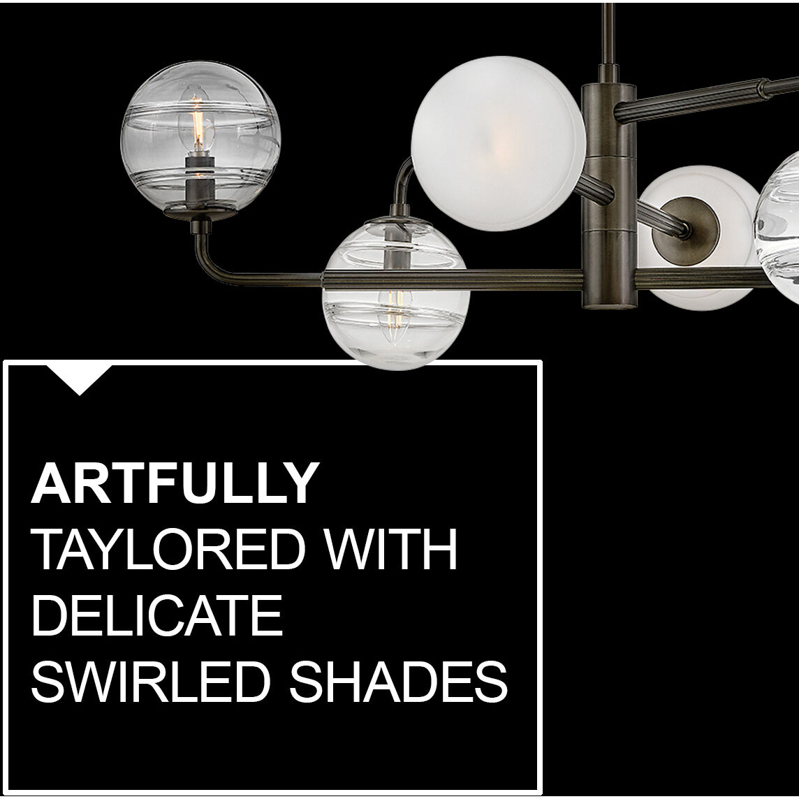 Oberon 6 Light 36.5 inch Black Oxide Chandelier Ceiling Light