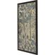 Animals Collection Modern Rubbed Matte Espresso Wood With Honeycomb Embossing Framed Art
