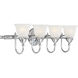 Brunswick 4 Light 31 inch Chrome Bathroom Vanity Light Wall Light, Essentials