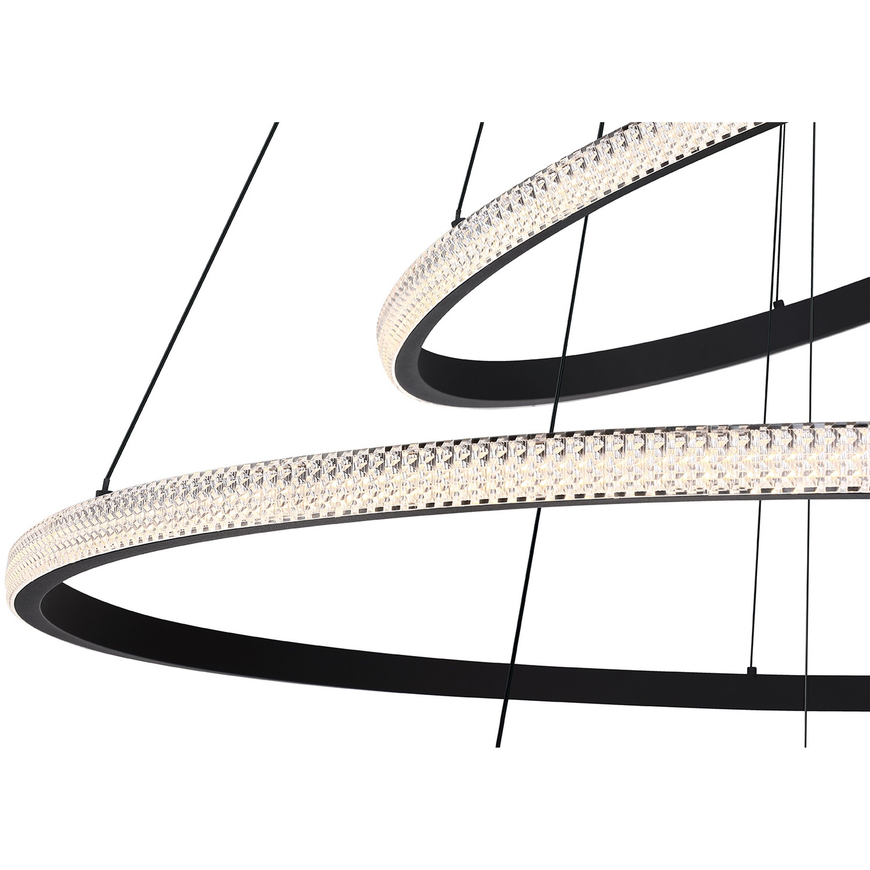 Prado 3 Light 40 inch Black Pendant Ceiling Light