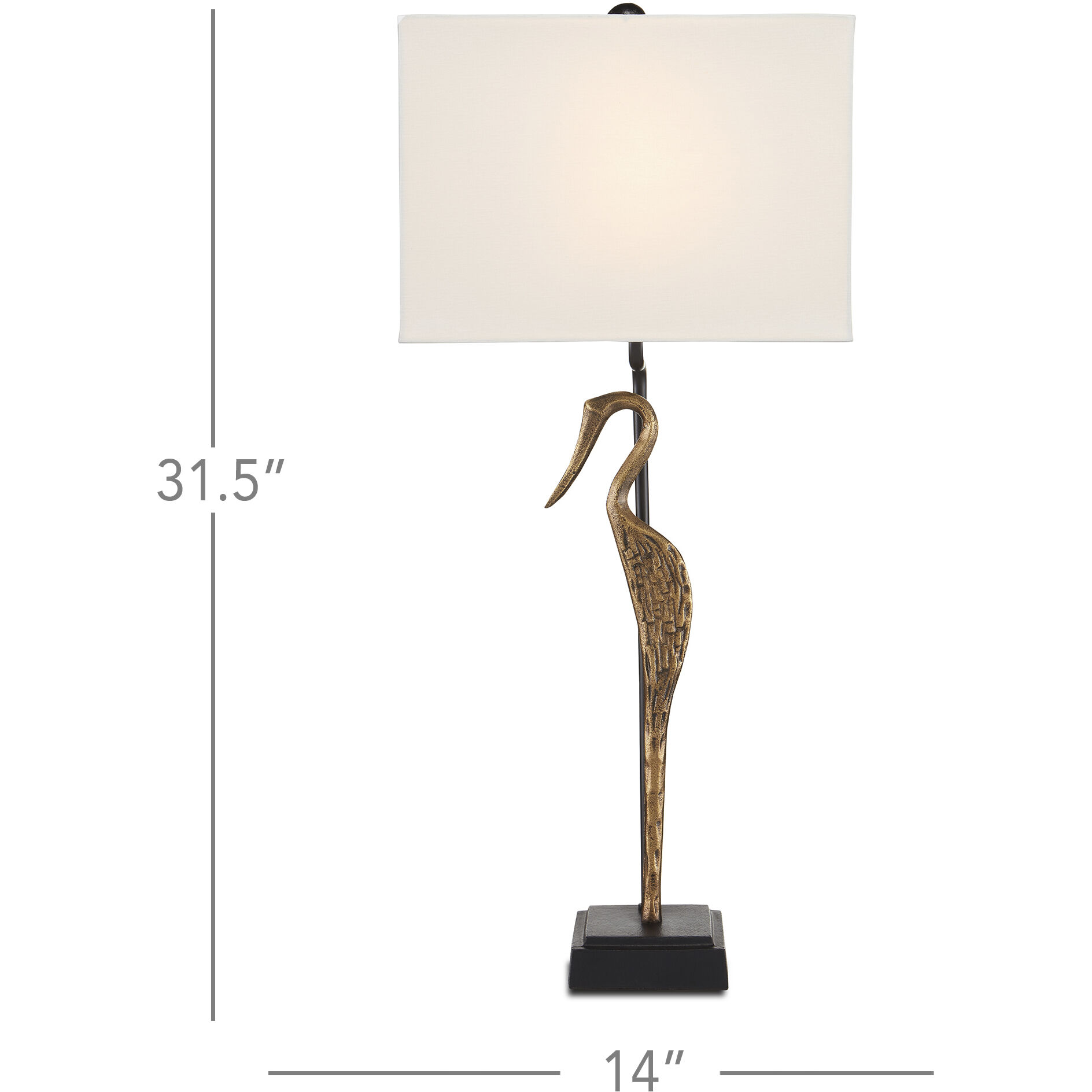 Antigone 31.5 inch 150 watt Antique Brass/Black Table Lamp Portable Light