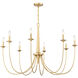 Stonecrest 8 Light 42 inch French Gold Chandelier Ceiling Light