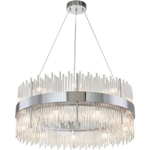 Canada LED 31 inch Chrome Chandelier Ceiling Light