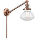 Olean 18 inch 3.50 watt Antique Copper Swing Arm Wall Light, Franklin Restoration