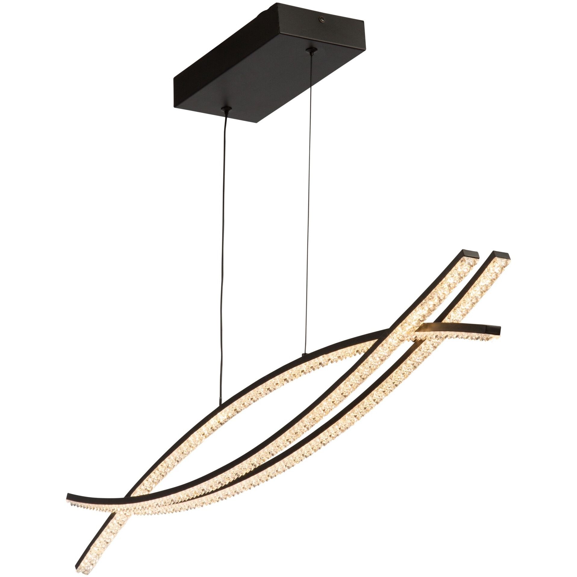 Nova LED 37 inch Black Island Light Ceiling Light