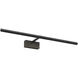 Mondrian 0 watt 23.62 inch Matte Black Interior Picture Light Wall Light
