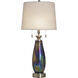 Cameron 34 inch 60 watt Wellen and White Table Lamp Portable Light
