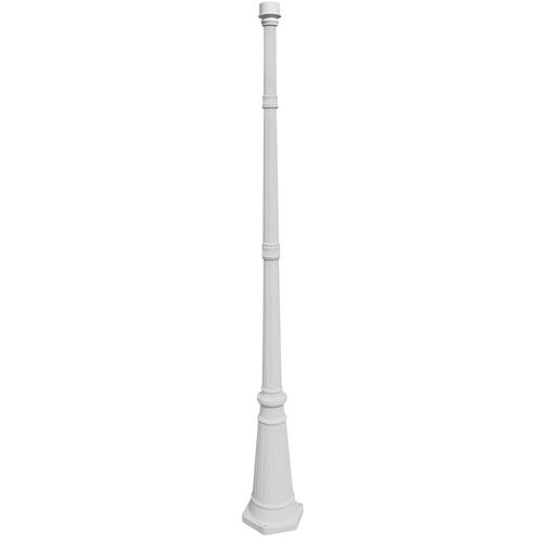 Decorative Post 79 inch White Post Lighting, Easy Installation