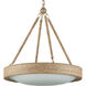 Hopscotch 1 Light 24 inch Natural/Frosted White/Beige/Sugar White Chandelier Ceiling Light