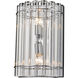 Canada 2 Light 5 inch Chrome Wall Sconce Wall Light