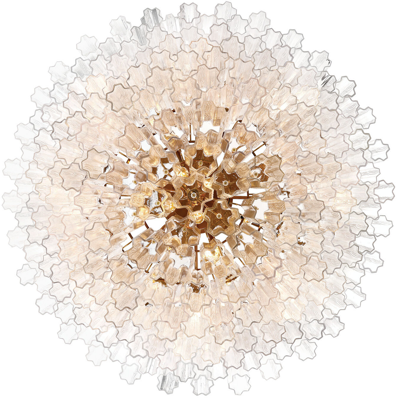 Addis 28 Light 49 inch Aged Brass Chandelier Ceiling Light