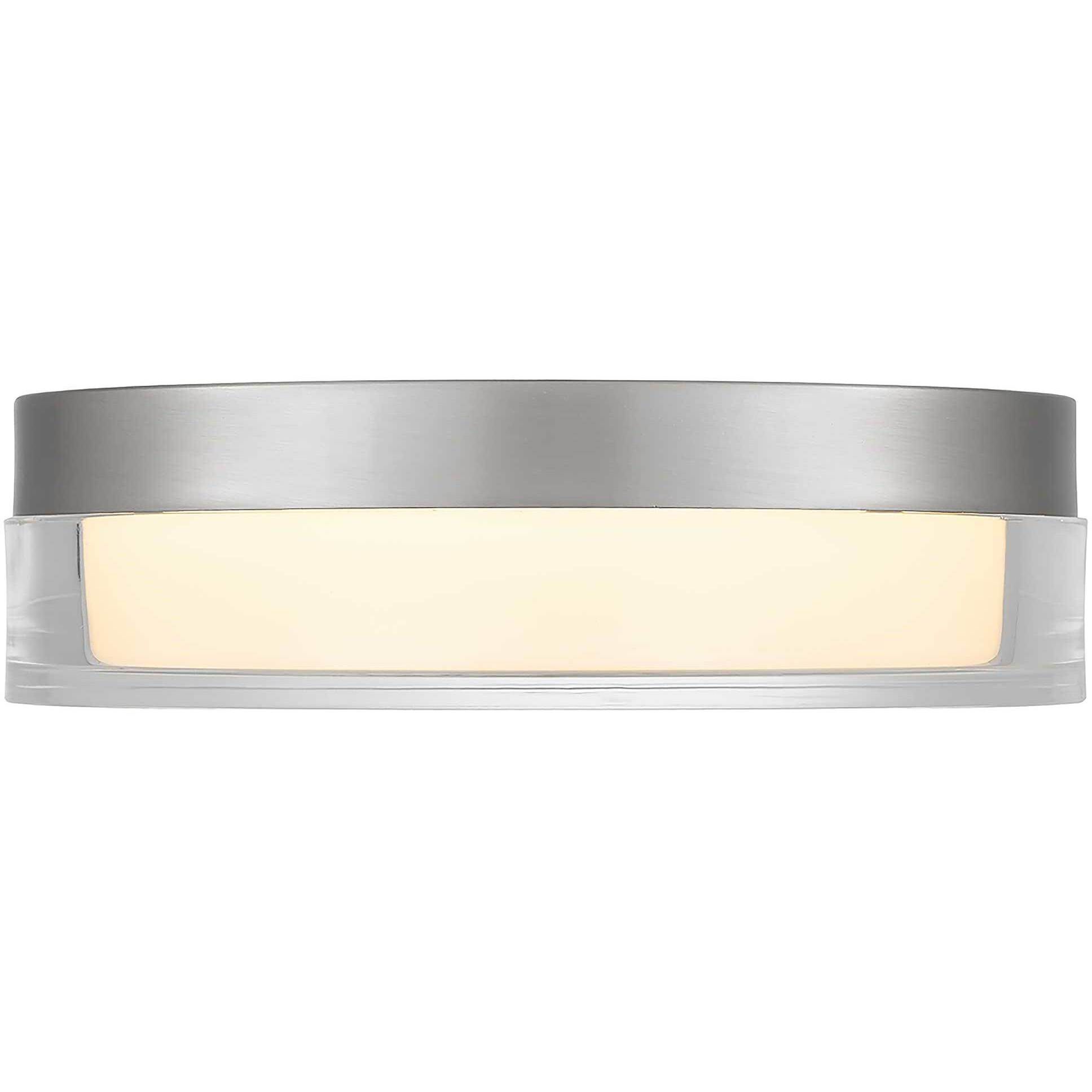 Sunspot LED 9 inch Brushed Stainless Steel Outdoor Flush Mount