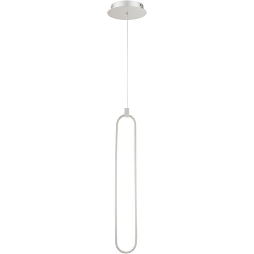 Charmed LED 1 inch Brushed Nickel Pendant Ceiling Light, dweLED