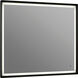Dusk 36 X 36 inch Black LED Lighted Mirror, Vanita by Oxygen
