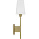 Leland 1 Light 6 inch Aged Brass Sconce Wall Light